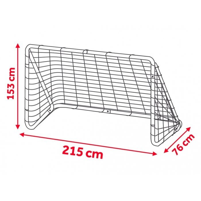 Neo Sport Poarta mare pentru fotbal Neo-Sport cu covoras numerotat 215x76x153 cm