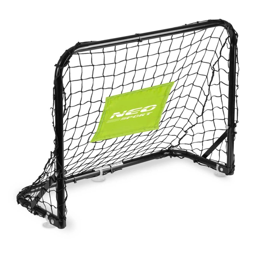 Neo Sport Set 2 porti de fotbal pentru copii 60x45x25cm din metal cu plasa rezistentamingie si ancore de fixare incluse