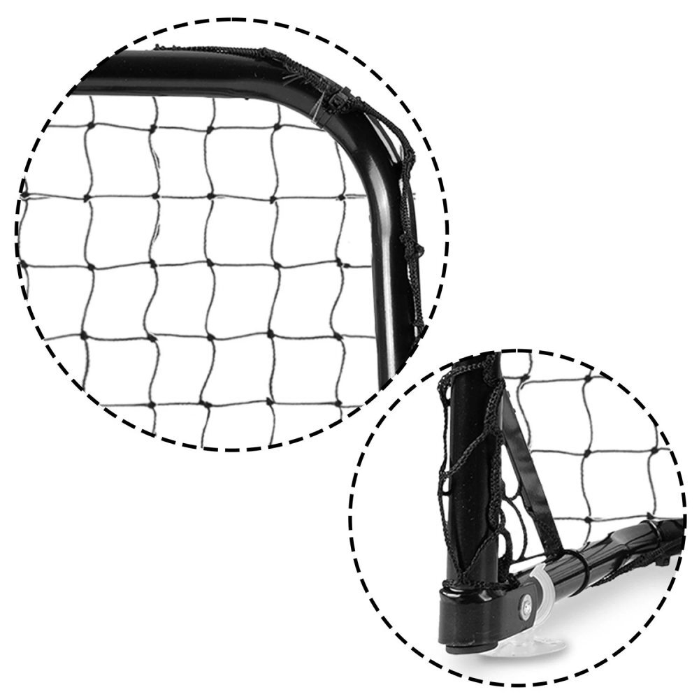 Neo Sport Set 2 porti de fotbal pentru copii 60x45x25cm din metal cu plasa rezistentamingie si ancore de fixare incluse