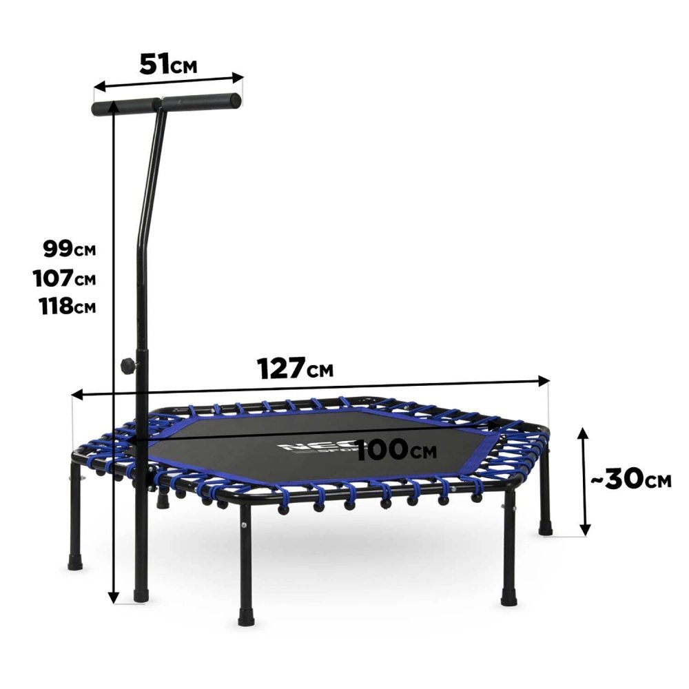 Neo Sport Trambulina pentru sarituri cu maner sustinere 127 cm