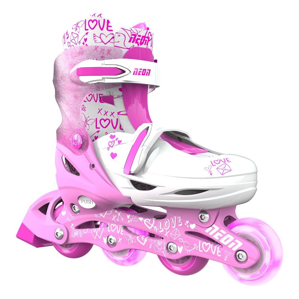 Neon Role 2 in 1 Combo Skates marime 34-37 pink