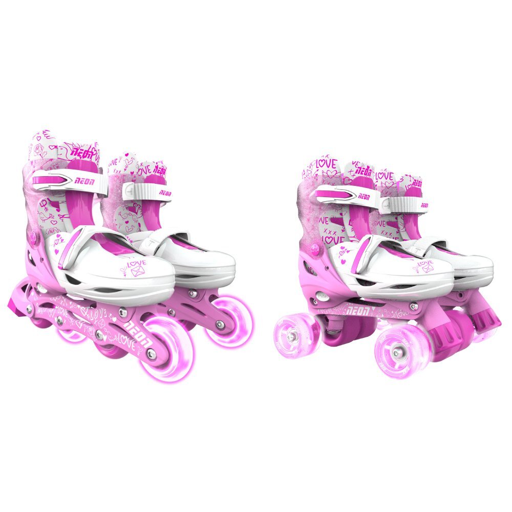 Neon Role 2 in 1 Combo Skates marime 34-37 pink
