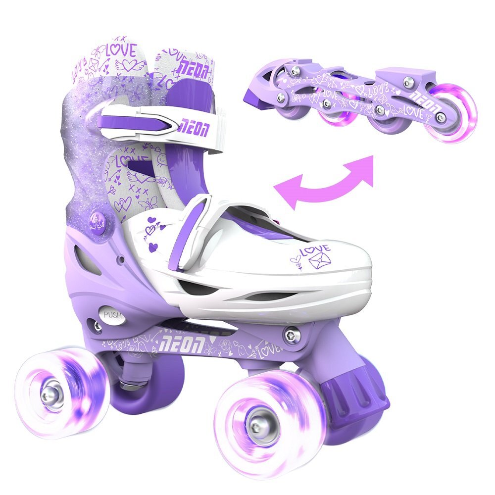 Neon Role 2 in 1 Combo Skates marime 34-37 purple