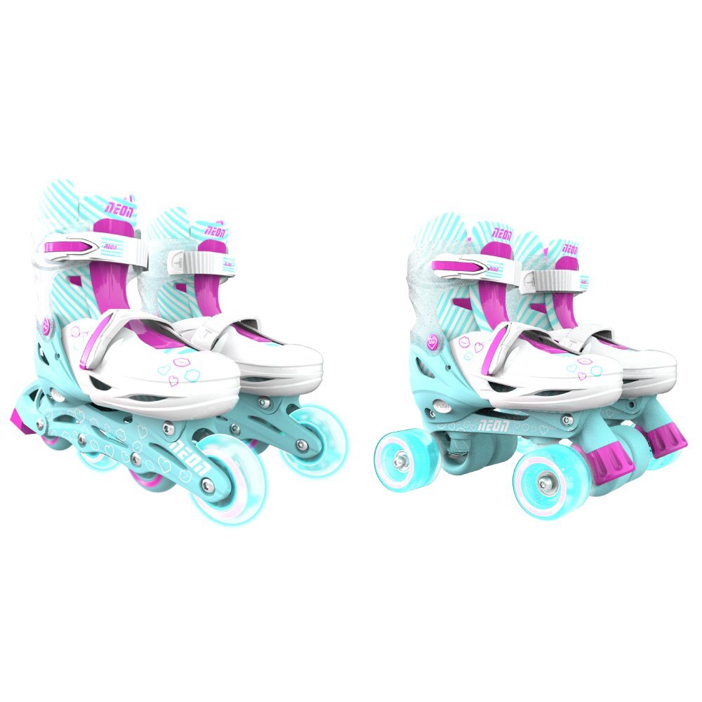 Neon Role 2 in 1 Combo Skates marime 34-37 teal pink