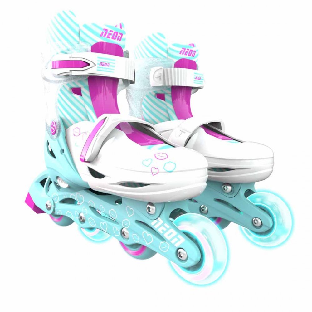 Neon Role Inline Skates marime 34-37 Teal Pink