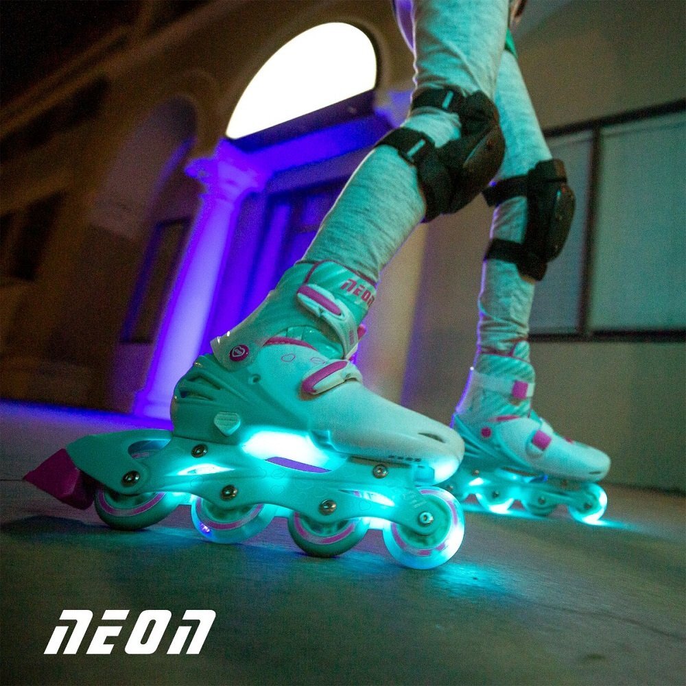 Neon Role Inline Skates marime 34-37 Teal Pink