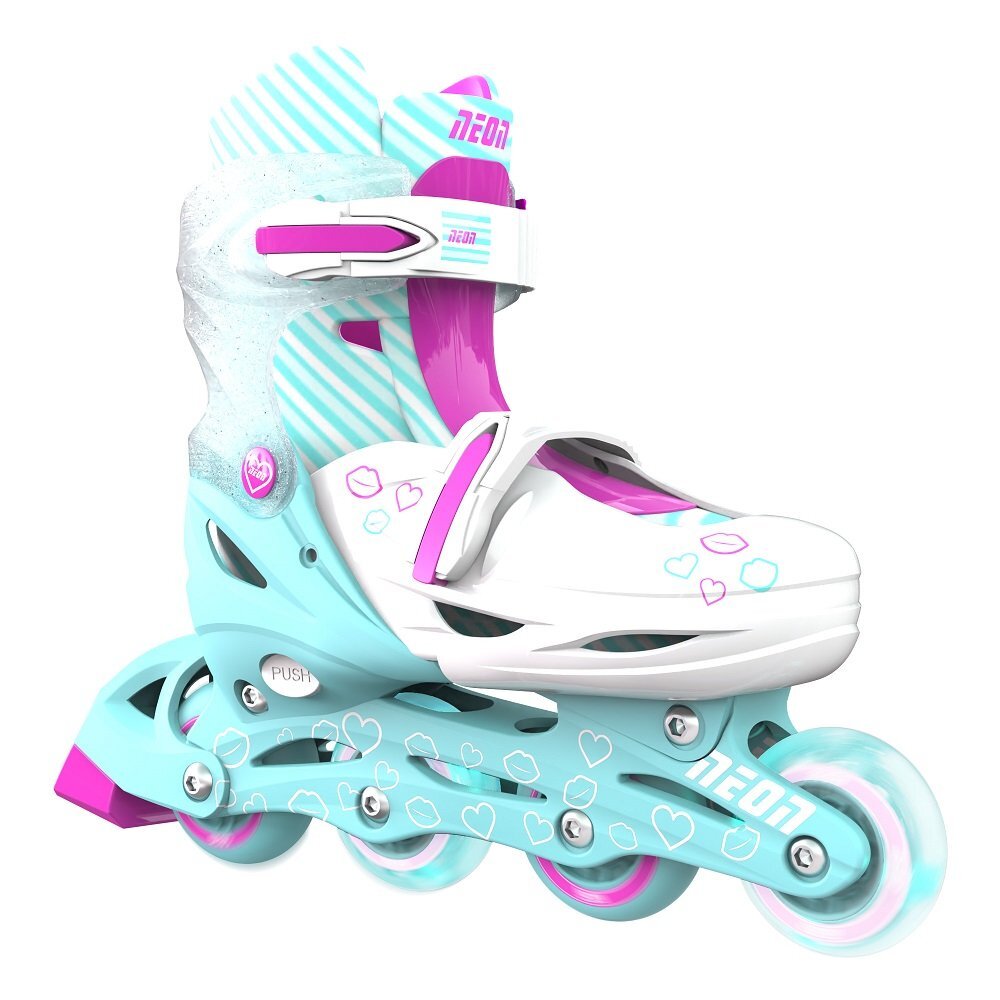 Neon Role Inline Skates marime 34-37 Teal Pink