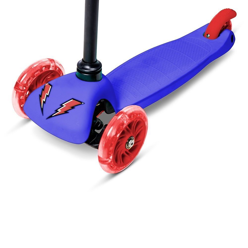 Neon Trotineta cu 3 roti Bolt blue roti Led greutate admisa 25 kg