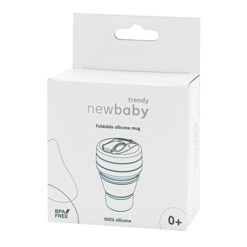 New Baby Canuta pliabila din silicon 350 ml grey