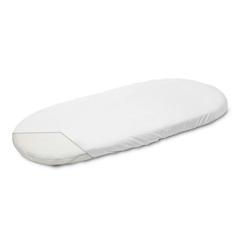 New Baby Cearceaf cu elastic pentru landou 35 x 75 cm White