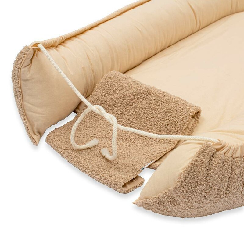 New Baby Cosulet bebelus 80x50 cm Baby Nest dark beige