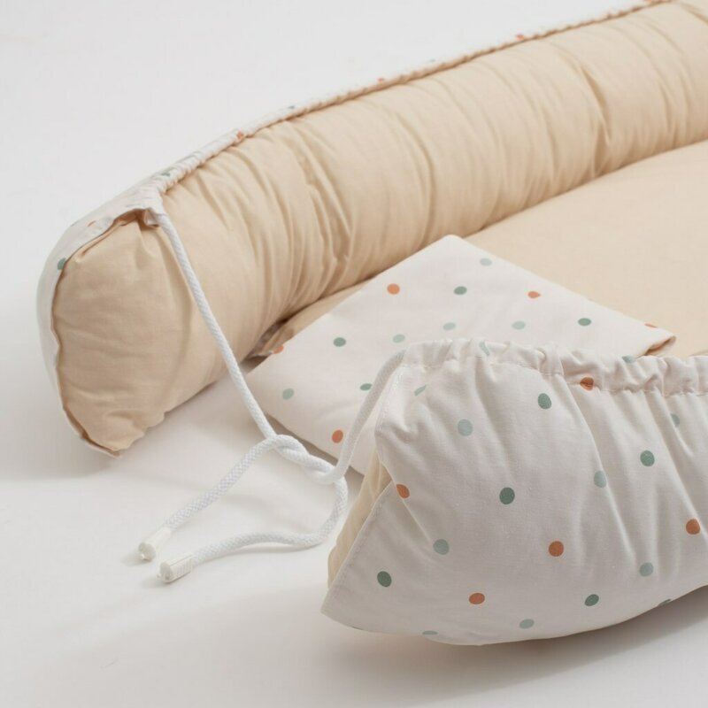 New Baby Cosulet bebelus 88 x 50 cm Baby Nest La Natura Punti