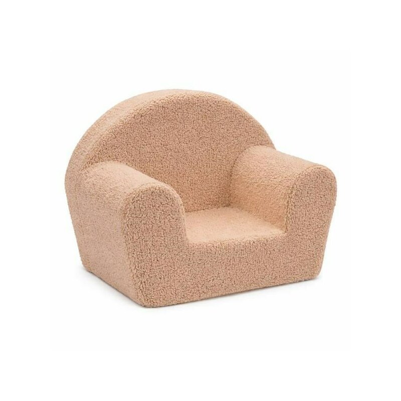 New Baby Fotoliu din burete 42x53 cm cu husa detasabila Teddy beige