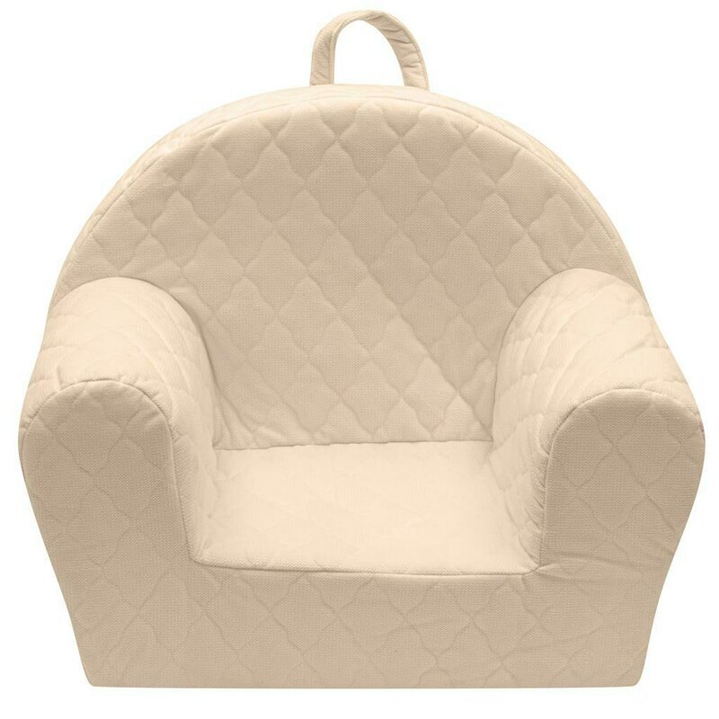 New Baby Fotoliu din burete Clouds cu buzunar lateral Beige