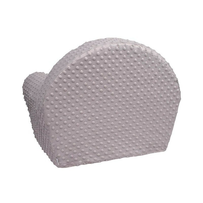 New Baby Fotoliu din burete din tesatura minky Fox Gray