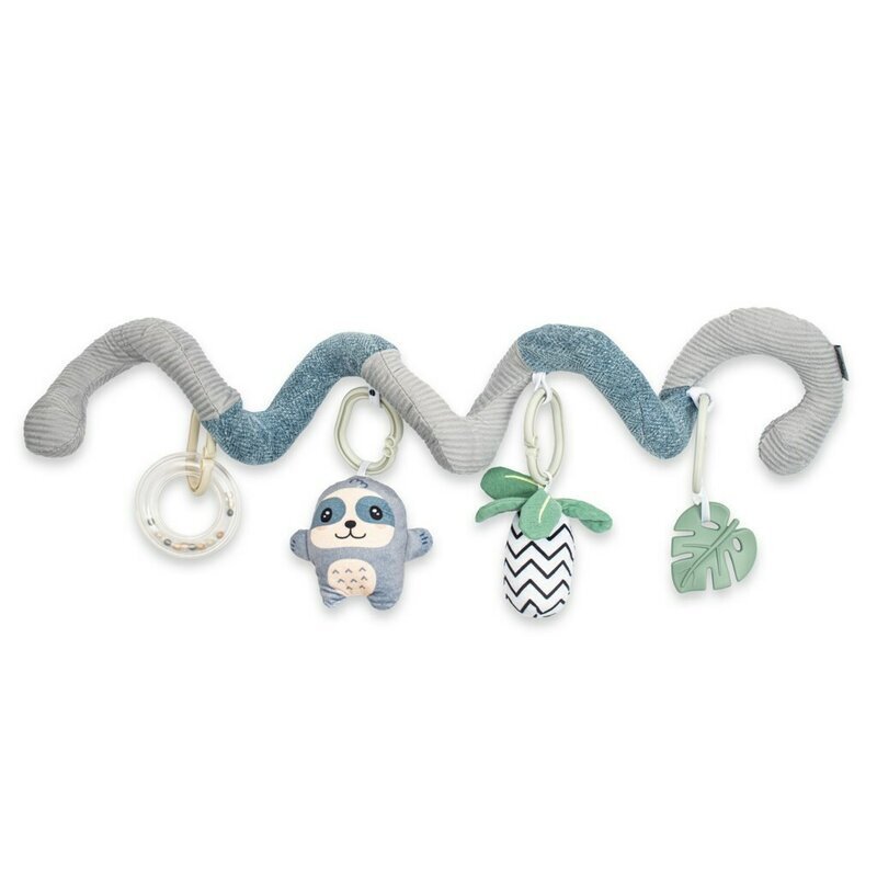 New Baby Jucarie interactiva spirala Lenes pentru patut sau carucior fara BPA 0 luni+ multicolor
