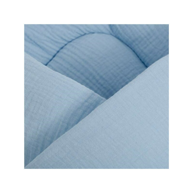 New Baby Paturica de infasat din muselina 100 bumbac 75x75 cm blue