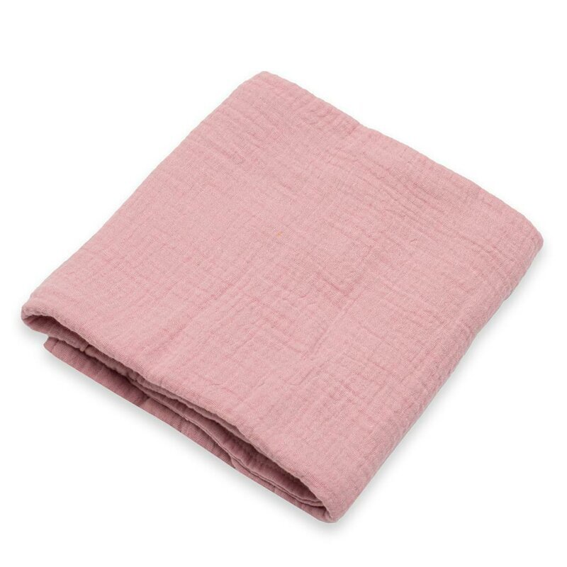New Baby Paturica moale bebe cu multiple intrebuintari 60x60 cm din bumbac pink