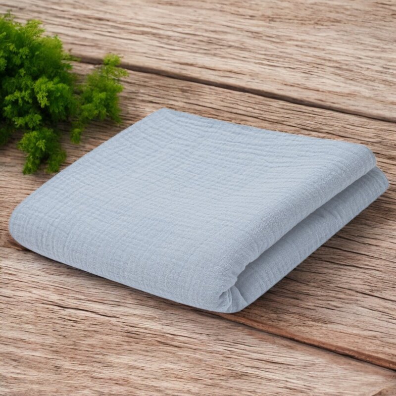 New Baby Paturica pentru bebelusi Grey din muselina bumbac 70x100 cm