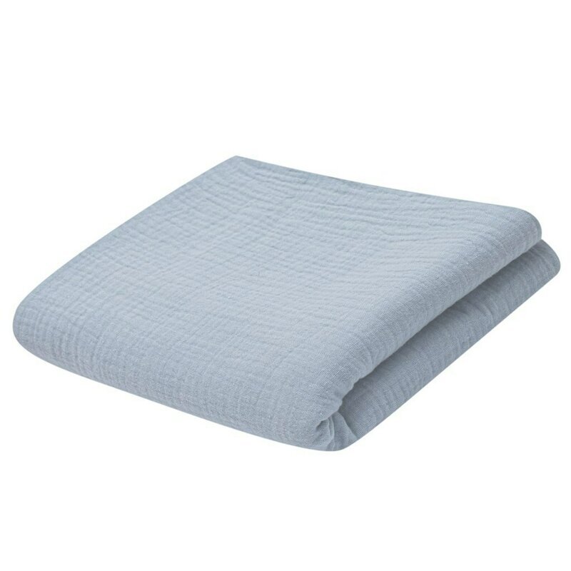 New Baby Paturica pentru bebelusi Grey din muselina bumbac 70x100 cm