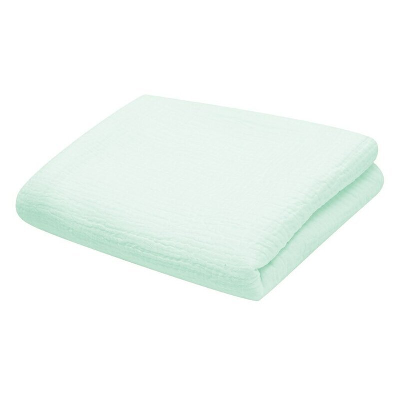New Baby Paturica pentru bebelusi Mint din muselina bumbac 70x100 cm