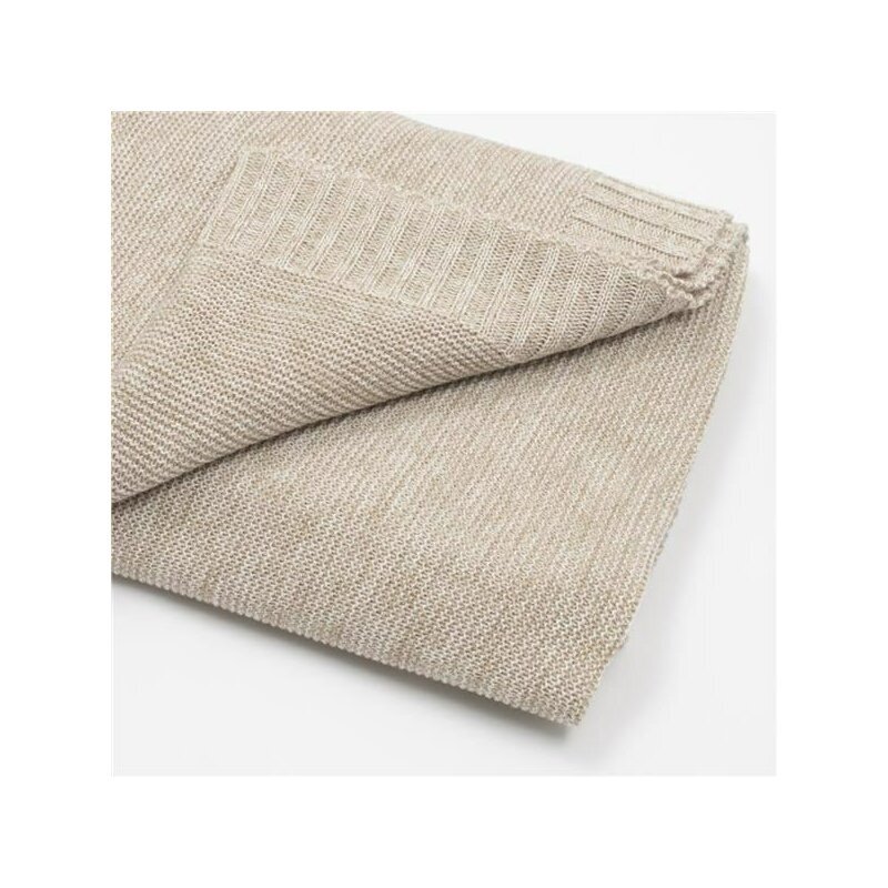 New Baby Paturica tricotata din bambus 80x100 cm beige