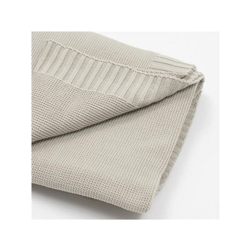 New Baby Paturica tricotata din bambus 80x100 cm light grey