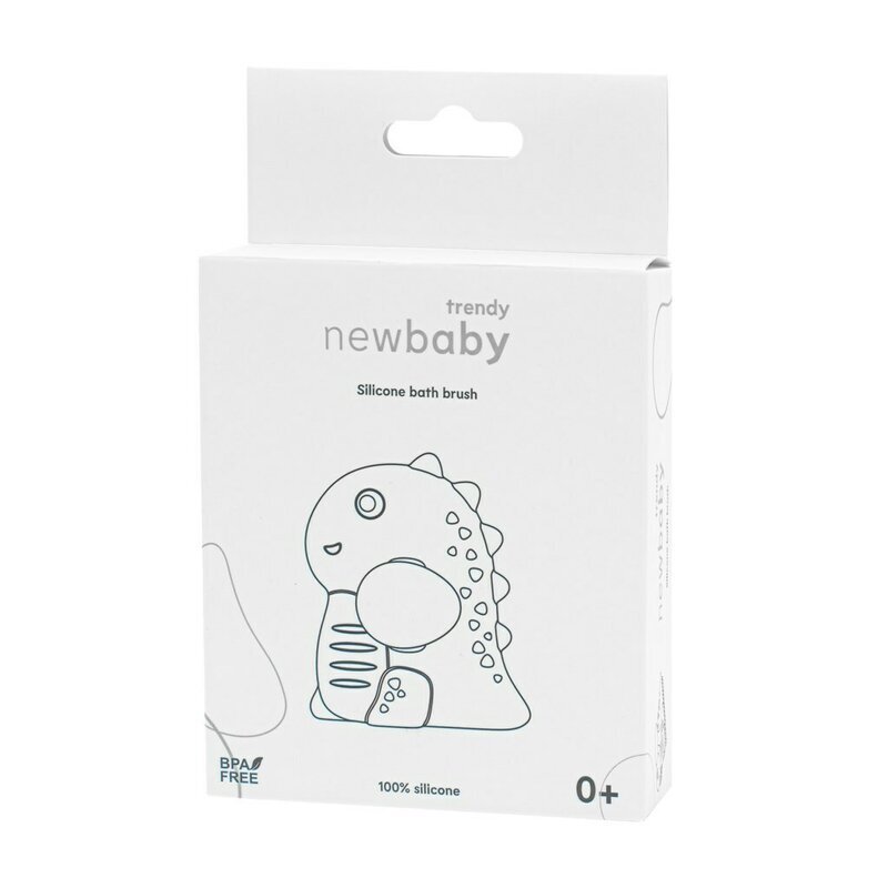 New Baby Perie de baie din silicon Dinosaur beige