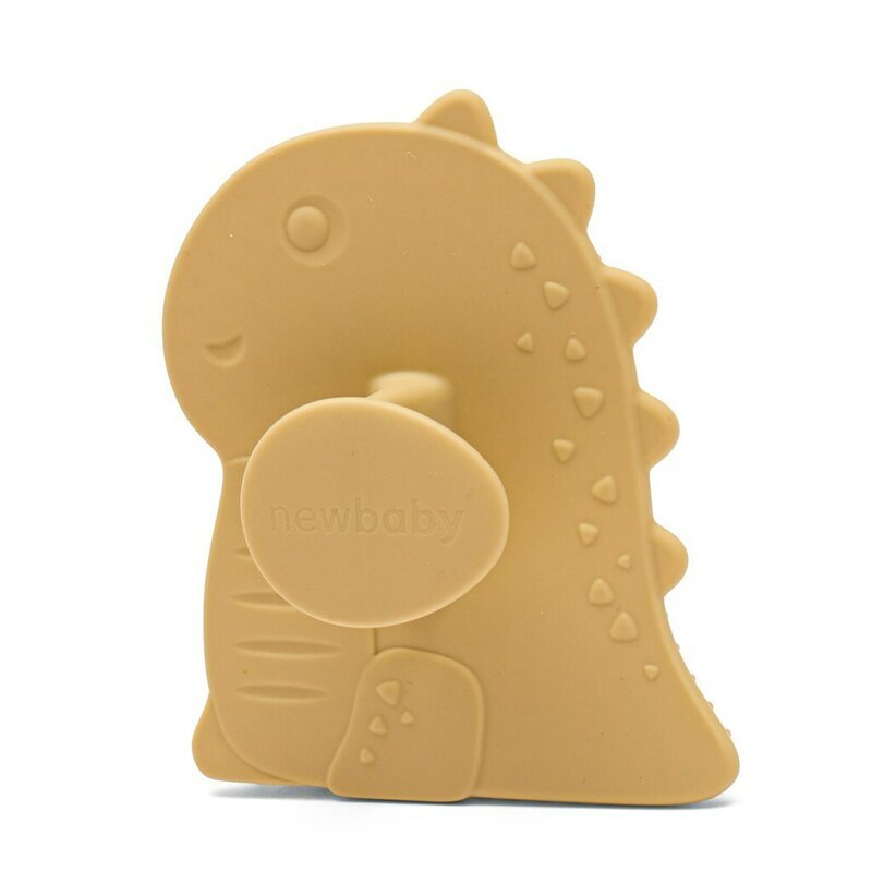 New Baby Perie de baie din silicon Dinosaur beige