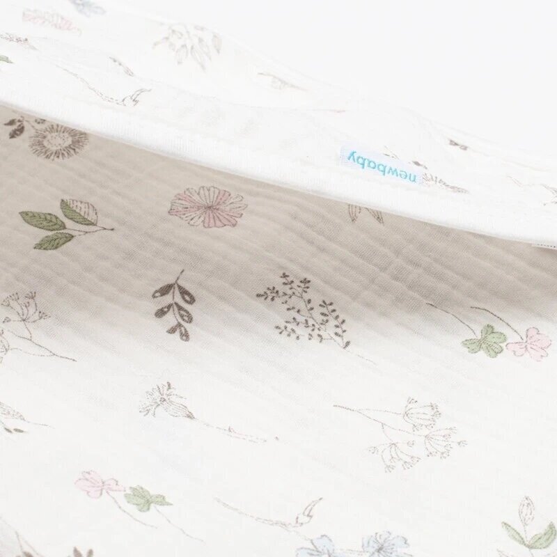 New Baby Prosop cu gluga Zoe din muselina 90x90 cm 0 luni+ multicolor