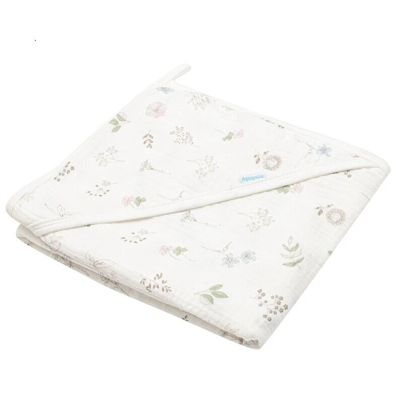 New Baby Prosop cu gluga Zoe din muselina 90x90 cm 0 luni+ multicolor