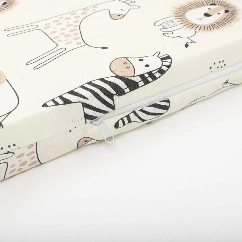 New Baby Saltea patut bebe Teddy Bear din spuma cu husa detasabila 120x60x5 cm 0 luni+ multicolor