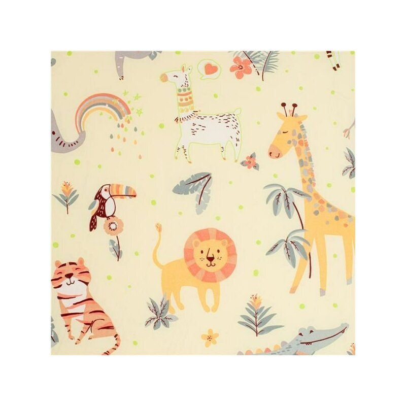 New Baby Saltea patut bebe Zoo din spuma cu husa detasabila 120x60x5 cm multicolor