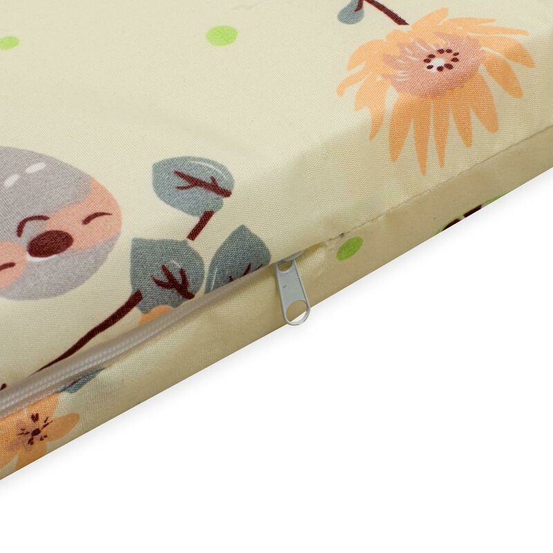 New Baby Saltea patut bebe Zoo din spuma cu husa detasabila 120x60x5 cm multicolor