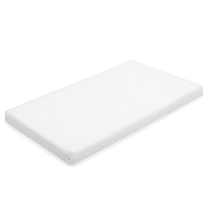 New Baby Saltea pentru patut Standard 120x60x7 cm spuma-cocos cu husa detasabila Alb