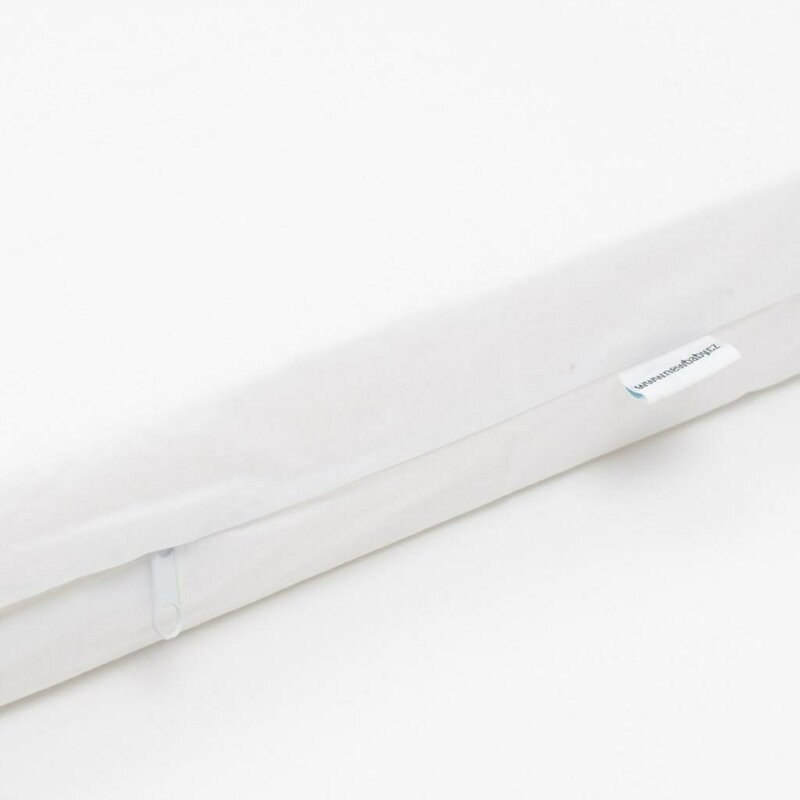 New Baby Saltea pentru patut Standard 120x60x7 cm spuma-cocos cu husa detasabila Alb