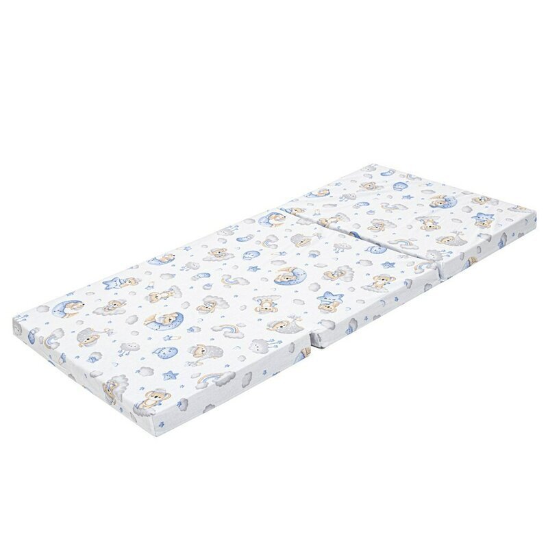 New Baby Salteluta pliabila standard pentru patut din spuma 120x60x5 cm Koala Blue