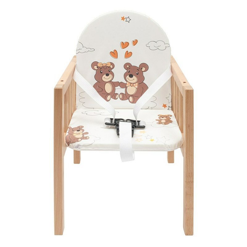 New Baby Scaun de masa 2 in 1 din lemn Victory Natur