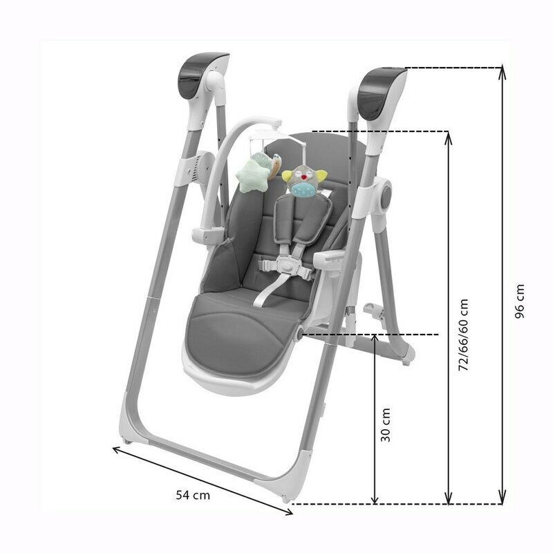 New Baby Scaun de masa 2 in 1 Smart grey