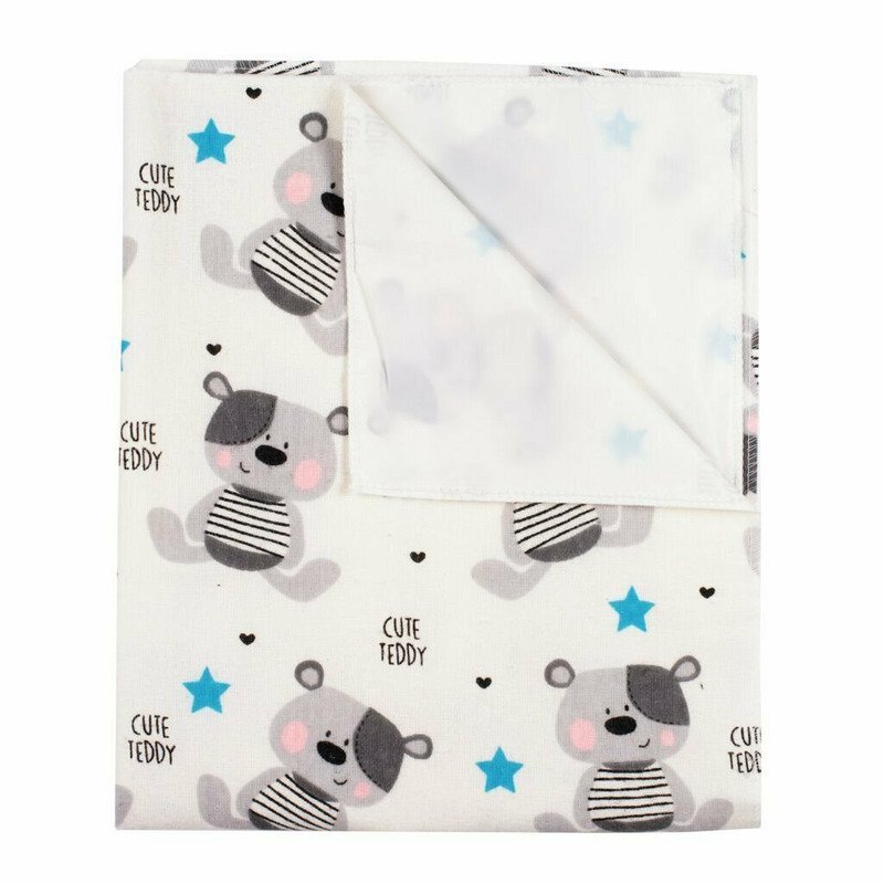 New Baby Scutec impermeabil din flanel 57x47 cm Cute Teddy