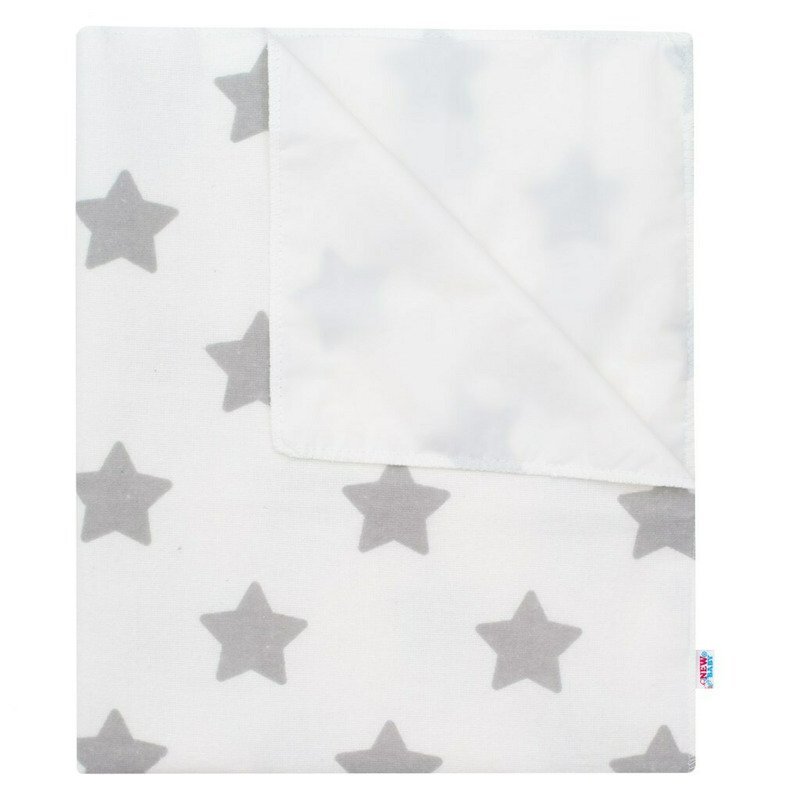 New Baby Scutec impermeabil din flanel 57x47 cm Stars