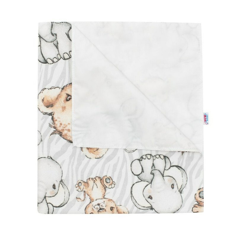 New Baby Scutec impermeabil din flanel cu multiple intrebuintari 57x47 cm Baby Zoo