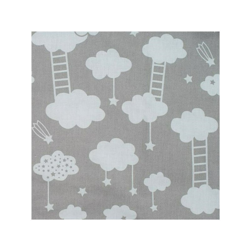 New Baby Set 3 piese baby nest cu paturica si pernuta cu urechi Cloud grey