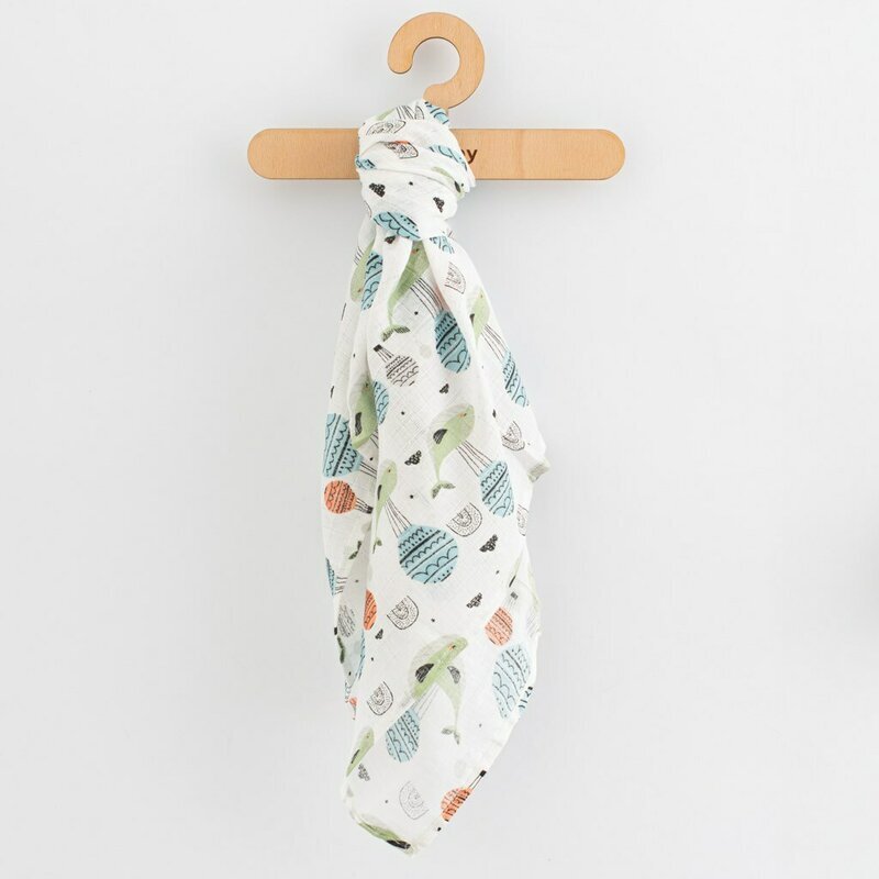 New Baby Set 3 scutece multifunctionale din bumbac 70x80 cm multicolor boy