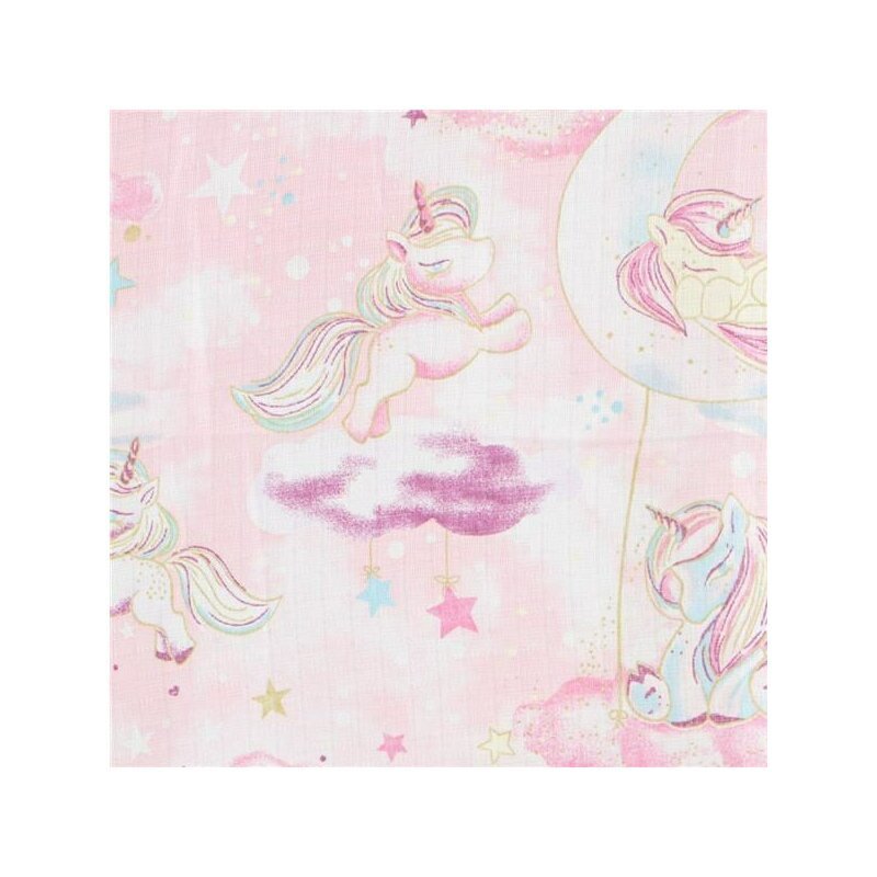 New Baby Set 3 scutece multifunctionale din bumbac 70x80 cm multicolor girl