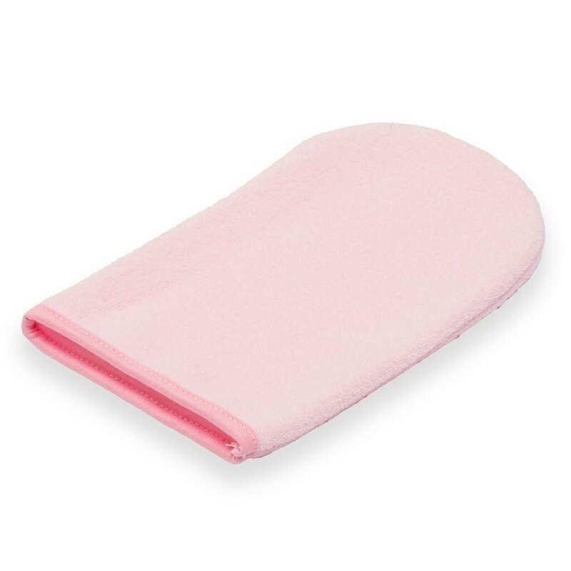 New Baby Set prosop cu gluga si manusa baie 100 x 100 cm basic pink