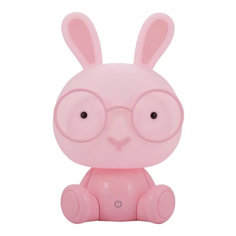 NICEkids Lampa de veghe pentru copii Iepuras Pink 23 cm