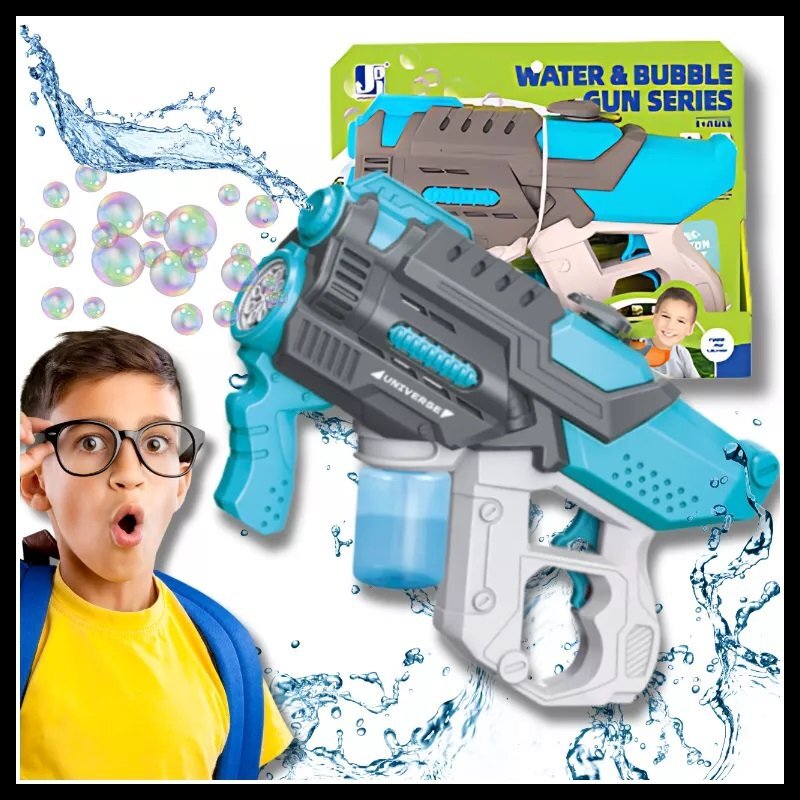 NICEkids Pusca automata de apa 2 in 1 Water Bubble Blue