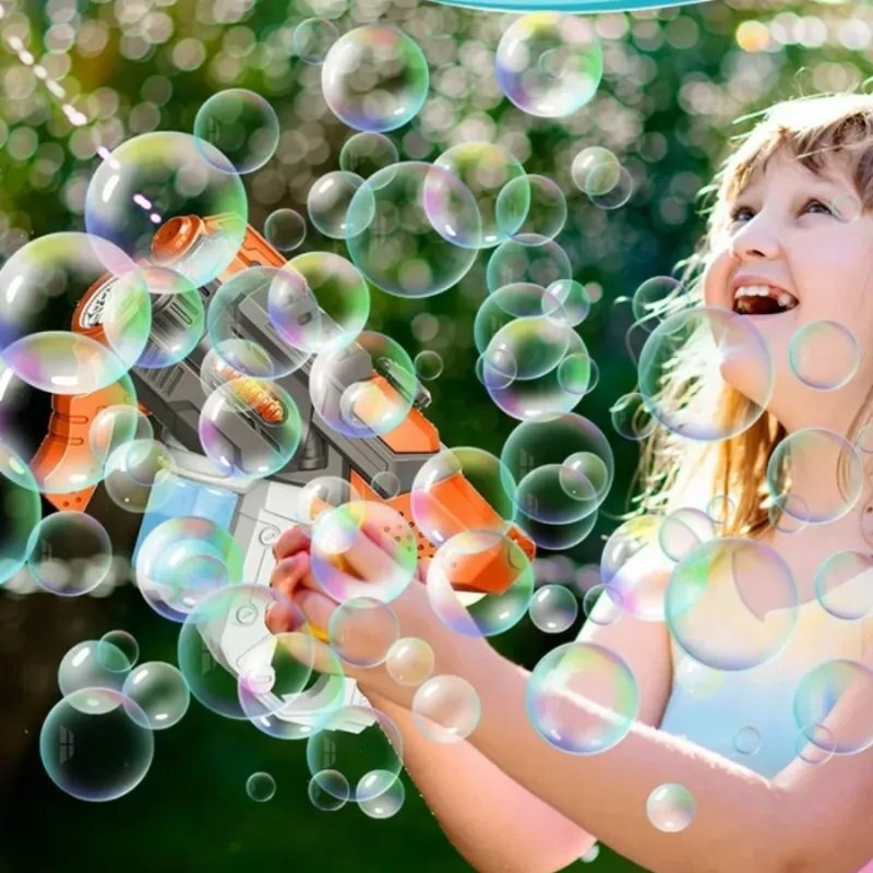 NICEkids Pusca automata de apa 2 in 1 Water Bubble Orange