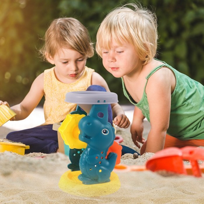 NICEkids Set 6 jucarii de nisip Sandbox Yellow